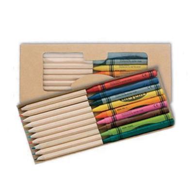 China For Promotion Crayon and Mini Color Pencil Coloring Set for Kids for sale