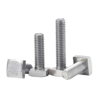 China Stainless Steel High Strength Carbon Steel Square Head Bolt SAE J429 T-bolt For Track for sale