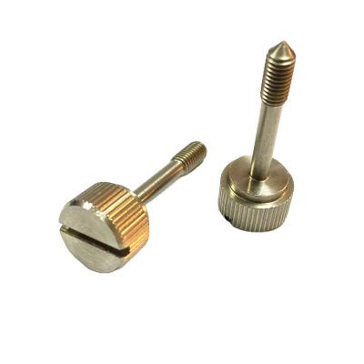 China DIN 653 M3 M4 M6 M5 M6 M8 Flat Panel Screw Knurled Thumb Screw for sale