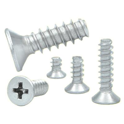 China DIN7981 Pan Stainless Steel Cross Recessed M2 M3 M4 M5 M6 Flat Head Thread Screw M2 M3 M4 M5 M6 Wood Tapping Phillips Head Self Tapping Screw for sale