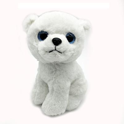 China Very Super Soft Short Plush Materials Large Eyes Plush Toys Cat Animal for sale