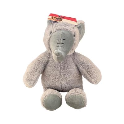 China Plush PP Cotton Sitting Gray Elephant Plush Toy Stuffed Animal for sale