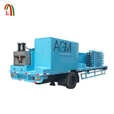 China Construction worksÂ   Mobile 240 914-610 Steel Trussless Arch Profile Roof Roll Forming Machine for sale