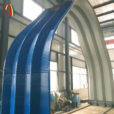 China Eco-friendly ROOF bolt-joint arch self covered roof a shape colored basket ball steel hall construction machine for sale