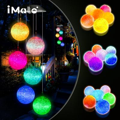 China Bedroom OEM LED Wind Chime Solar Rechargeable Waterproof Lights for sale