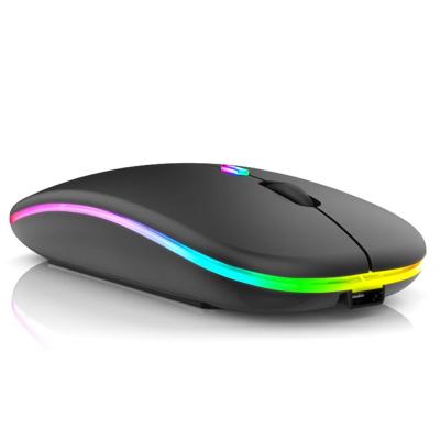 China Mini Hot Sale Personalized Custom Logo Mini Optical Wireless Mouse Slim USB Rechargeable Receiver Wireless Computer Gaming Mouse for sale