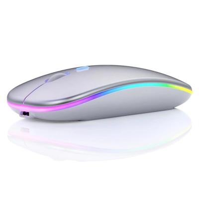 China 2.4Ghz Mini Computer Mouse 1600 DPI Bling Wireless Colorful Mouse RGB Silent Gaming Mouse for sale