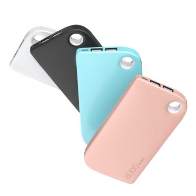 China New Portable Electronic Products Dual USB Power Bank 8000Mah for sale