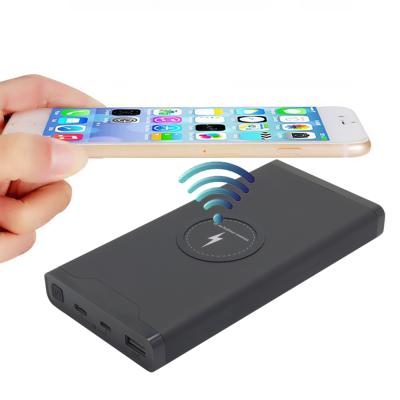 China 2019 Factory Supply New Arrival Qi Power Bank 10000mAh Wireless Power Bank Wireless Charging Iphone for sale