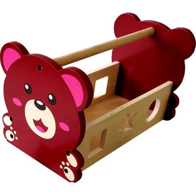 China Eco - Friendly Non - Toxic Wooden Toolbox Toy for sale