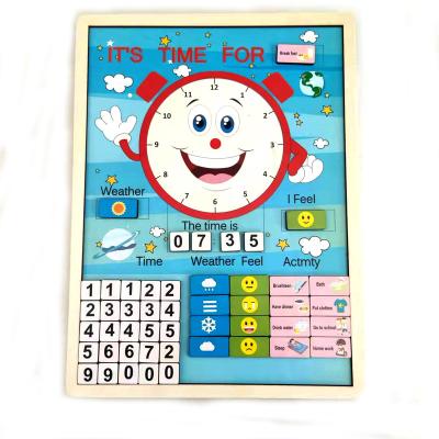 China Eco-Friendly Non-Toxic Clock Board Toy for sale