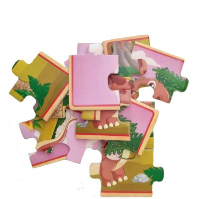 China Eco-friendly Non-toxic Dinosaur 3d Funny Puzzle Animal Jigsaw Puzzle for sale