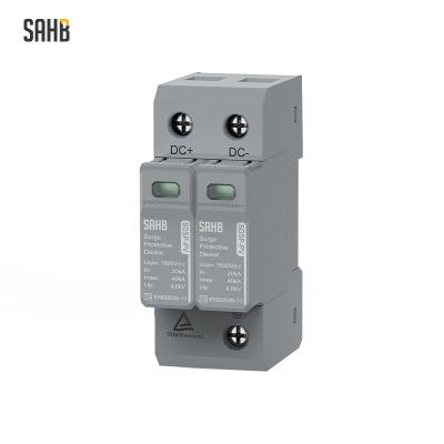 China PV systeam SAHB T1+T2 DC Surge Protection Device 2 Pole 600V DC Solar Breaker SPD for sale