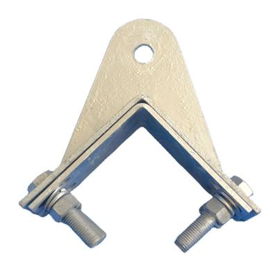 China Fashionable Tower Fixing Fixture Good-Performance Cable Hold-Down Clamp For Tower Clamp Straight Tension Clamp for sale