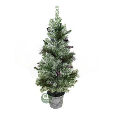 China Good Price Plastic Mini Christmas Tree, Porch Christmas Tree, Potted PVC Christmas Tree For Home Decoration for sale