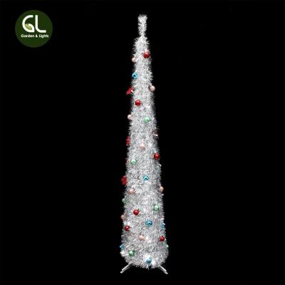 China PVC 6ft LED Trevalli Pop Up Christmas Tree, Christmas Tree Silver, 6ft Christmas Tree for sale