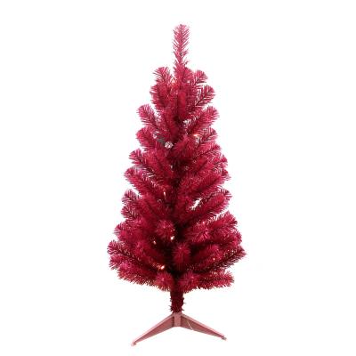 China Manufacturer Supply PVC Artificial Christmas Tree Red, Christmas Tree Plastic, Indoor Christmas Tree for sale