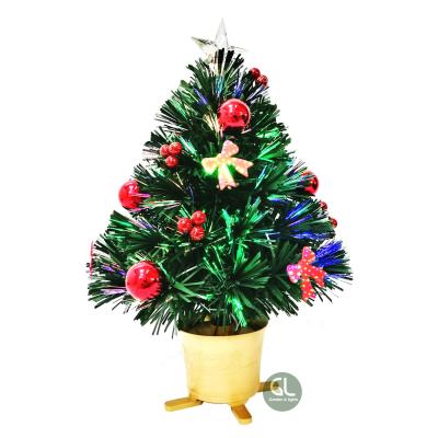 China butterfly led fiber optic christmas tree, desktop christmas tree, mini led christmas tree customized size for sale