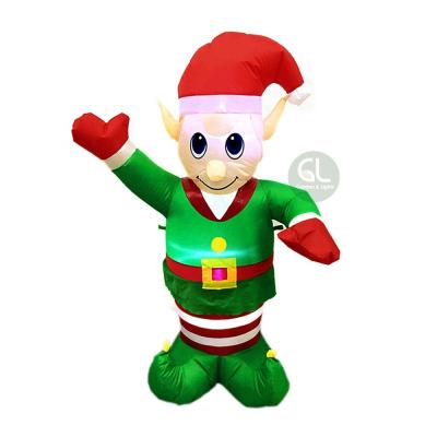 China Outdoor Polyester Christmas Elf Christmas Decoration, Inflatable Elf, Funny Inflatable for sale