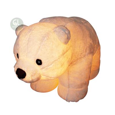 China OEM & ODM Inflatable Plush Fabric Christmas Polar Bear , Inflatable Plush Bear , Christmas Animated Inflatables for sale