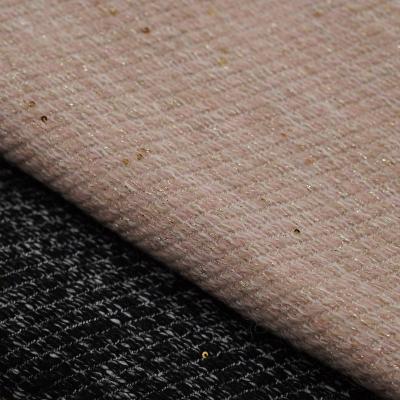 China Viable stain woolen fabrics, chunky yarn sequins fancy yarn, fragrant wool coat, autumn and winter wind blended fabrics for sale