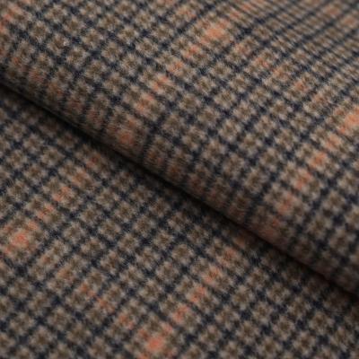 China Sustainable Houndstooth Plaid, Short Fleece Coat, Double Faced Fabric 900g Woolen Thick Autumn And Winter Coat for sale