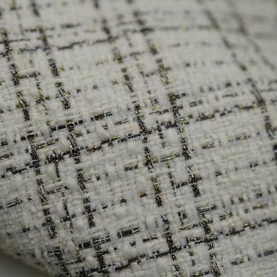 China Viable Stain Coat White Wool Blended Fabric Yarn Fancy Yarn Autumn And Winter Woolen Fabric for sale