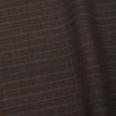 China Thin fabric of men's and women's suit fabric 294g viable vertical stripe woolen spot spring and autumn suit wool for sale