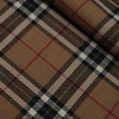 China Viable Stain, Camel Twill Check, Suit, Fine Wool Fabric 420g Spring And Autumn Fashion Coat Imitation Wool Fabric for sale