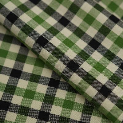 China Sustainable Grid Wool Green Stain Suit Fabric 285g Worsted Spring And Fall Fashion Suit Fabric for sale