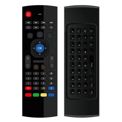 China AIR MOUSE MX3 AIR MOUSE 2.4G RF Backlit Smart Wireless Keyboard T3 Remote Control With Voice Microphone For Android TV Box for sale