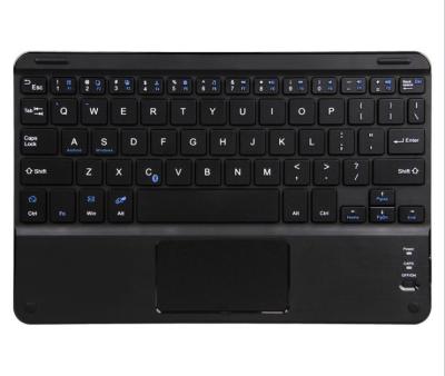 China 10inch Mini Slim Wireless Keyboard Capacitive Universal Mouse Touch BT Ultrathin Keyboard With Touchpad for sale