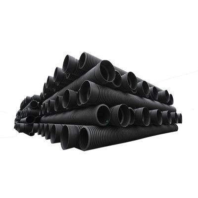 China PE Hume Pipe Culvert HDPE Double Wall Corrugated Pipe For New Zealand for sale