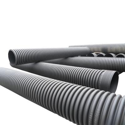 China PE HDPE corrugated 12 inch plastic road culvert pipe for sale