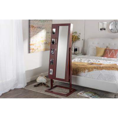 China Full Length Mirror With Jewelry Storage With Lock Up / Photo Holders for sale