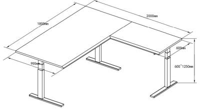 China Elektrische de computer zit Tribunebureau, die Ergonomisch Bureau bevinden zich Te koop