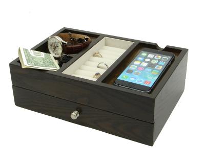 China Wood Desk Supply Organizer, Multi Device Charging Station And Cord Organizer for sale