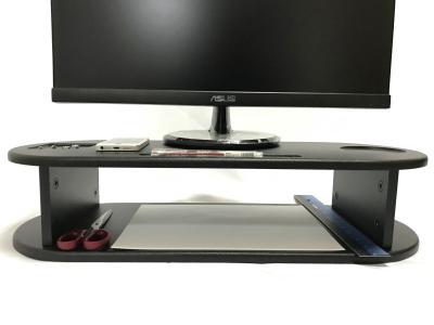 China Oval Shape Computer Monitor Riser Customized Color With Cut - Out Slots for sale