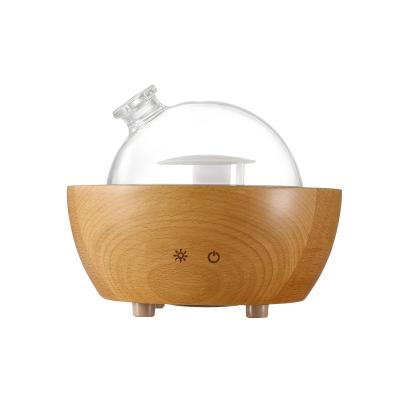 China Light 200ml Ultrasonic Humidifier Car Aroma Mist Spray Essential Oil Diffuser Glass Diffuser Glass Diffuser Ultrasonic Humidifier for sale