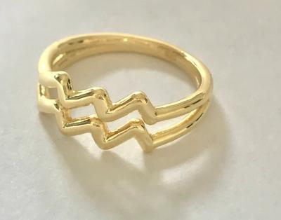 China Personalized Premium Stainless Steel Ring Gifts For Lover New Design Zodiac Sign Jewelry Gold Ring Nickel Free 18k for sale