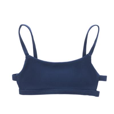 China Anti-Bacterial Woman Gymwear Yoga Set Active Bra Ins Hot Style   Plain Custom Summer Western Visa Strap OEM Knit for sale