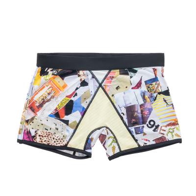 China Anti-Bacterial Wholesale Brave Person Mens  Underwear Short Boxer Briefs Nylon Hot Sexi Photo Image Big Mens  Underwear Fashion Men for sale