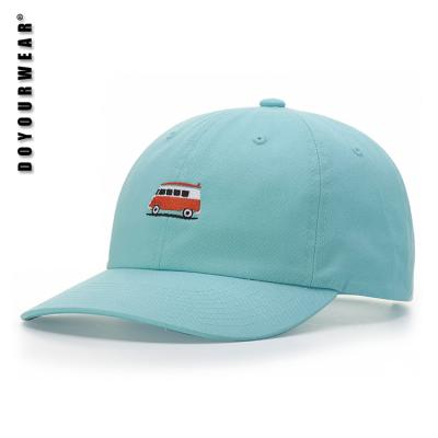 China COMMON Low MOQ Customized Unstructured Dad Hat With Embroidery Logo, Custom Baseball Caps Hats Men for sale