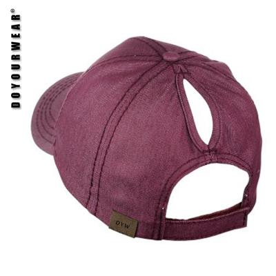 China COMMON Custom Design Ponytail Women's Special Baseball Cap for sale