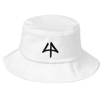 China 2020 White Custom Character Printing Bucket Hat With Embroidery Logo for sale