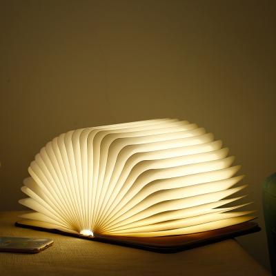 China 6Colour Foldable Living Room Book Clear Prints USB Decorative Bedside Lamp 1800mAh 360Degree for sale