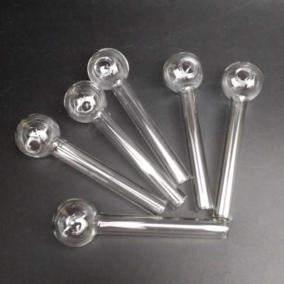 China Pyrex Glass Oil Burner Pipe Clear Glass Oil Burner clear Great Tube Glass Pipe Oil Nail Pipe for sale