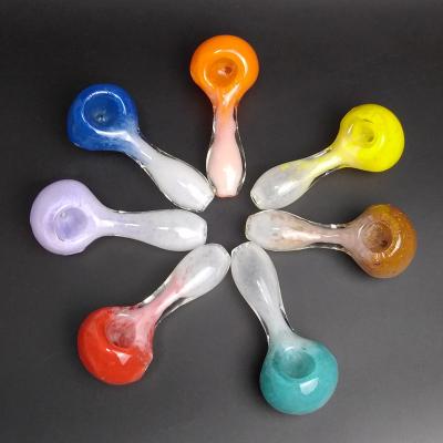 China Colorful Tobacco Pipe 3.5'' Inch Glass Pipes Smoking Pipes Glass Water Pipe for Dry Herb Smoking Pipe Mix Colors for sale