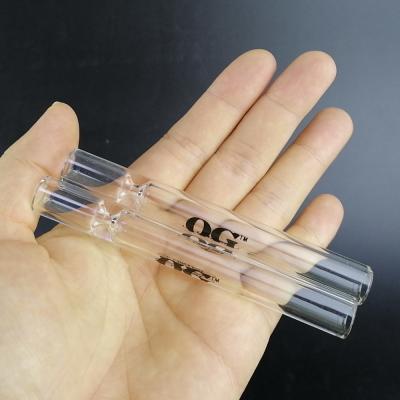 China Chillum OG One Hitter Pipes Glass Pipe Glass Steamroller Hand Pipes Wholesale Pipes For Smoking for sale