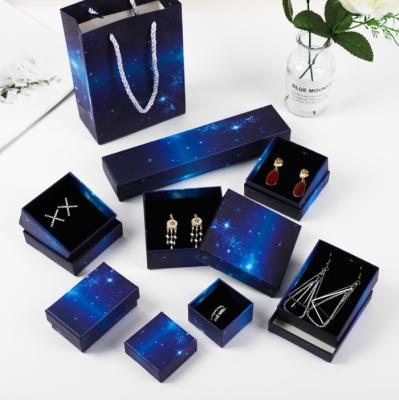 China Jewelry Newcomer Sky Jewelry Box Packaging Mysterious Ins Style Style Ring Earrings Jewelry Box Pendant Bracelet Box for sale